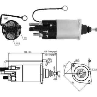SOLENOIDE DELCO REMY 12V  CATERPILLAR C15/M.BENZ/CUMMINS 39M