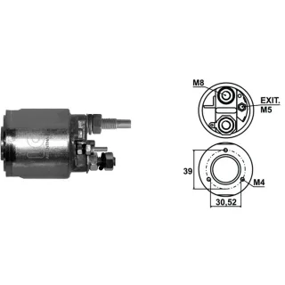 SOLENOIDE VALEO 12V PARTNER DIESEL/MEGANE/3AG. EXIT.TORN.5X0