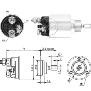 SOLENOIDE BOSCH 12V A.ROMEO 145-146-147-156/PALIO-IDEA