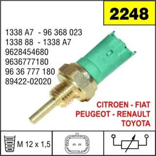 BULBO INYECCION FIAT PEUGEOT CITROEN AISLANTE VERDE