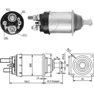 SOLENOIDE BOSCH 24V M.BENZ