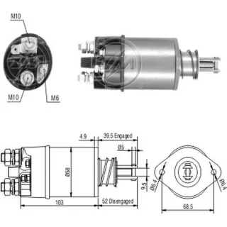 SOLENOIDE INDIEL 24V FIAT CAMION/TRACTOR
