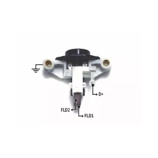 REGULADOR DE VOLTAJE 12V. ISKRA - PEUGEOT (IMPORTADO)