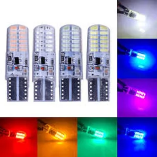 LAMPARA LED SILICONADA LARGA AZUL