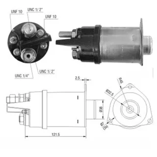SOLENOIDE DELCO REMY 12V FORDTRACTOR 8970/CASE:CUMMINS 1822/
