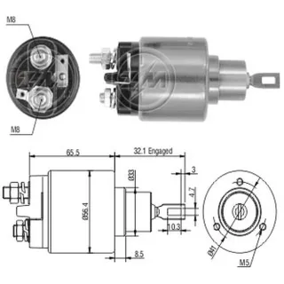 SOLENOIDE BOSCH 12V BERLINGO/JUMPER/XSARA/P.205/306/405/BOXE