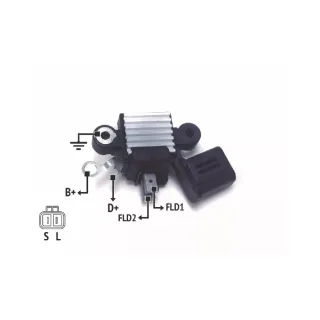 REGULADOR DE VOLTAJE 12V. HITACHI- NISSAN 200SX/240X/SENTRA (IMPORTADO)
