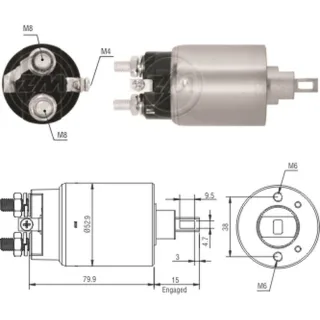 SOLENOIDE HITACHI 12V ISUZU TROOPER (1987-1991)