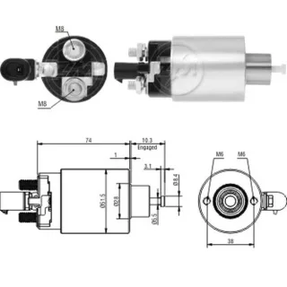 SOLENOIDE CHRYSLER 12V DODGE-JEEP 2.5-4.0-4.7-4.2 (99-02)