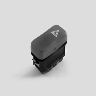 LLAVE TECLA BALIZA MERCEDES BENZ CAMIONES Y OMNIBUS 24V COLOR ROJO ILUMINADA OEM 386.545.70.24