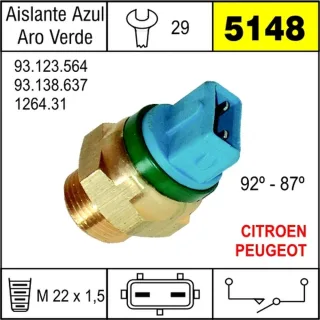 BULBO ELECTROV PEUGEOT 306 1.7-1.9 DIESEL A.VERDE 92/87