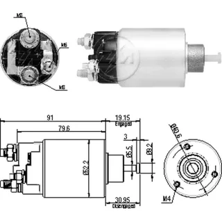 SOLENOIDE DELCO REMY 12V FORD FOCUS-ECOSPORT 2.0 16V. PG260C