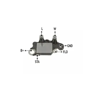 REGULADOR DE VOLTAJE DELCO VOLVO / FREIGHTLINER / INTERNACIONAL 12V EQUIVALENCIAS  1033 10521033  10527694(IMPORTADO)