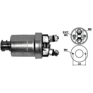 SOLENOIDE INDIEL 6V RENAULT 4/DAUPHINE/GORDINI(2 AGUJEROS)