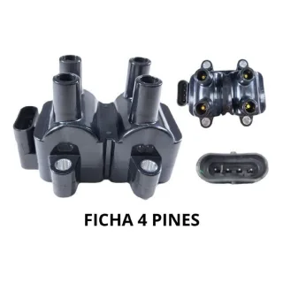 BOBINA IGNICION RENAULT CLIO II -  KANGOO -  LOGAN -  MEGANE -  SANDERO -  SYMBOL MOTOR K7M 1.6 8V / D7F 1.2 8V