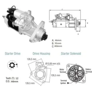 ARRANQUE FORD CARGO 24V