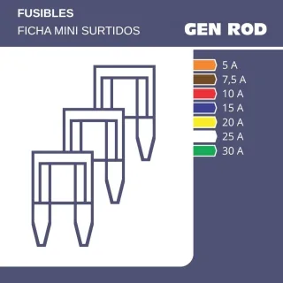 FUSIBLES FICHA MINI SURTIDOS (100)