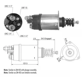 SOLENOIDE DELCO REMY 12V CLARK/CUMMINS/PERKINS