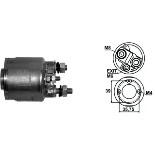 SOLENOIDE VALEO 12V M.B. CLASE A SERIE 140-SERIE 160