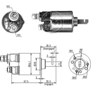 SOLENOIDE MITSUBA 12V HONDA ACORD-CRX-CIVIC-ACURA-PREL