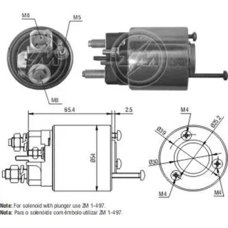 SOLENOIDE VALEO 12V CITROEN XSARA/JUMPER/XANTIA/P405/406/BOX