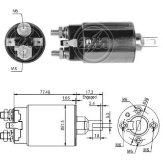 SOLENOIDE MITSUBISHI 12V MAZDA P.UP/NISSAN P.UP