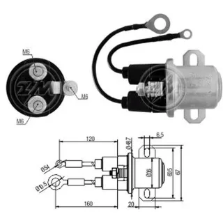 SOLENOIDE DELCO REMY 12V AUXILIAR M.BENZ 1418A/ 710/ 712E