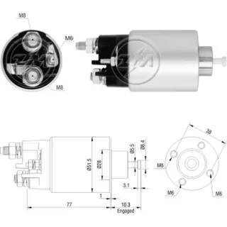 SOLENOIDE MITSU 12V .A.ROMEO 147-159- FIAT PUNTO-BRAVO-PALIO