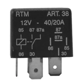 RELAY 5 T.S/SOP. C/RESISTENCIA 12V CONCENTRICO
