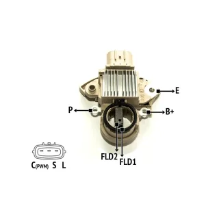 REGULADOR DE VOLTAJE 12V MITSUBISHI (IMPORTADO)