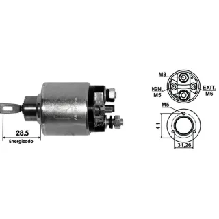 SOLENOIDE BOSCH 12V M.B./AUDI/VOLVO/BMW316-318-320-323-325