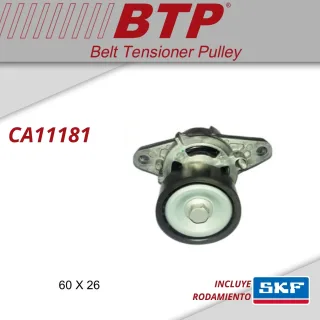 TENSOR POLY V COMPLETO RENAULT  CLIO II - KANGOO - SANDERO - SYMBOL - LOGAN - MEGANE II - KANGOO 2 (MOTOR K4M Y K7M) MEDIDAS: 60X26 EQUIVALENCIAS OEM: