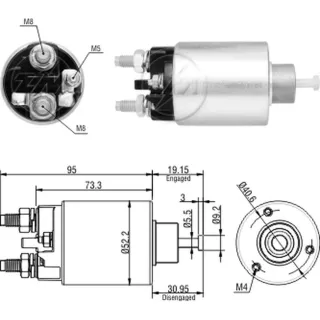 SOLENOIDE DELCO REMY 12V XSARA-PICASSO- PEUGEOT 306-307-PART