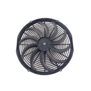 ELECTROVENTILADOR UNIVERSAL FLUJO: ASP. - SOP. | GIRO: HOR. - ANTIHOR. |  EXT. 16" | VOLTAJE: 24 V | POT. 220 W | CAUDAL: 3158 M3|H | ALTURA: 80 MM | 