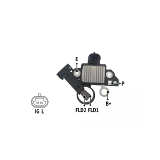 REGULADOR DE VOLTAJE 12V SERIE DELCO REMY SERIE  IMPORTADO OEM = 220736 / 3470000