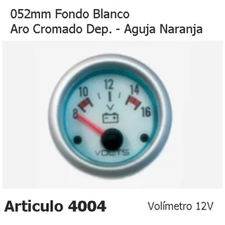 INSTRUMENTAL DEPORTIVO VOLTIMETRO 12V