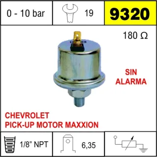 BULBO CEBOLLA CHEVROLET PICKUP MOTOR MAXION SIN ALARMA