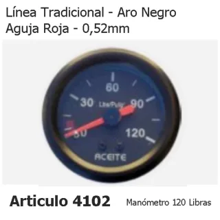 INSTRUMENTAL DEPORTIVO MANOMETRO 120 LIBRAS