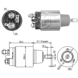 SOLENOIDE BOSCH 12V LAND ROVER DISCOVERY/NEW DISCOVERY