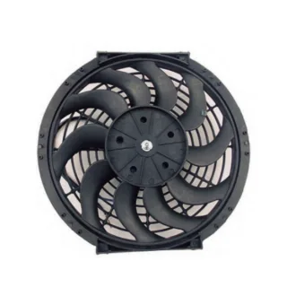ELECTROVENTILADOR UNIVERSAL FLUJO: ASP. - SOP. | GIRO: HOR. - ANTIHOR. |  EXT. 12" | VOLTAJE: 12 V | POT. 90 W | CAUDAL: 1675 M3|H | ALTURA: 65 MM | A