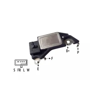 REGULADOR DE VOLTAJE 12V SERIE DELCO REMY SERIE  IMPORTADO OEM = 1116413 / 1116430 / 1116445 / 19009730 / D600A / D681 / DE113 / DVR113