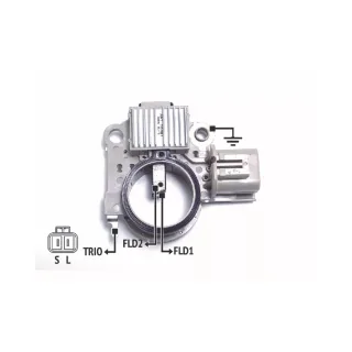 REGULADOR DE VOLTAJE 12V. MITSUBISHI- KIA CARNIVAL P/PLAQUETA PRMI655570 (IMPORTADO)