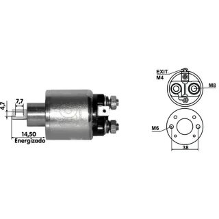 SOLENOIDE HITACHI 12V CHEVROLET ASTRA 1.7 TD/ VECTRA 1.7TD