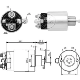 SOLENOIDE MITSUBISHI 12V FORD FOCUS- FIESTA NUEVO