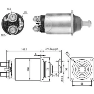 SOLENOIDE BOSCH 24V SCANIA P124