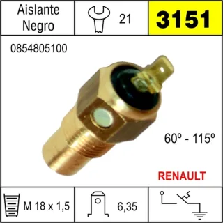 BULBO TEMPERATURA RENAULT 12 HASTA 1984