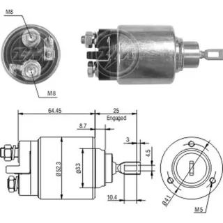 SOLENOIDE BOSCH 12V RENAULT LAGUNA/SAFRANE