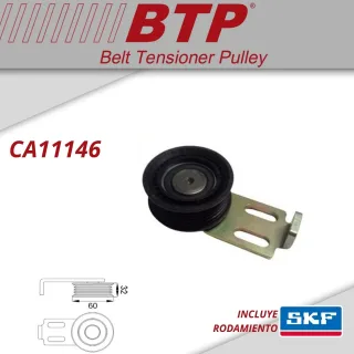 TENSOR POLY V RENAULT RENAULT TWINGO 1.3 93-99 OEM: 7700860884 VKM 36009 F-123663  MEDIDAS: 60X32