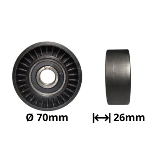 TENSOR POLY V UNIVERSAL VARIAS APLICACIONES FIAT FORD CHEVROLET VOLKSWAGEN  OEM = CA11002 / CA11064 VKM4839A MEDIDAS 70X26X17