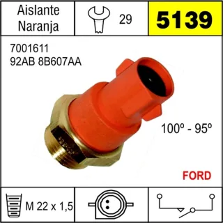 BULBO ELECTROV FORD FIESTA A.NARANJA